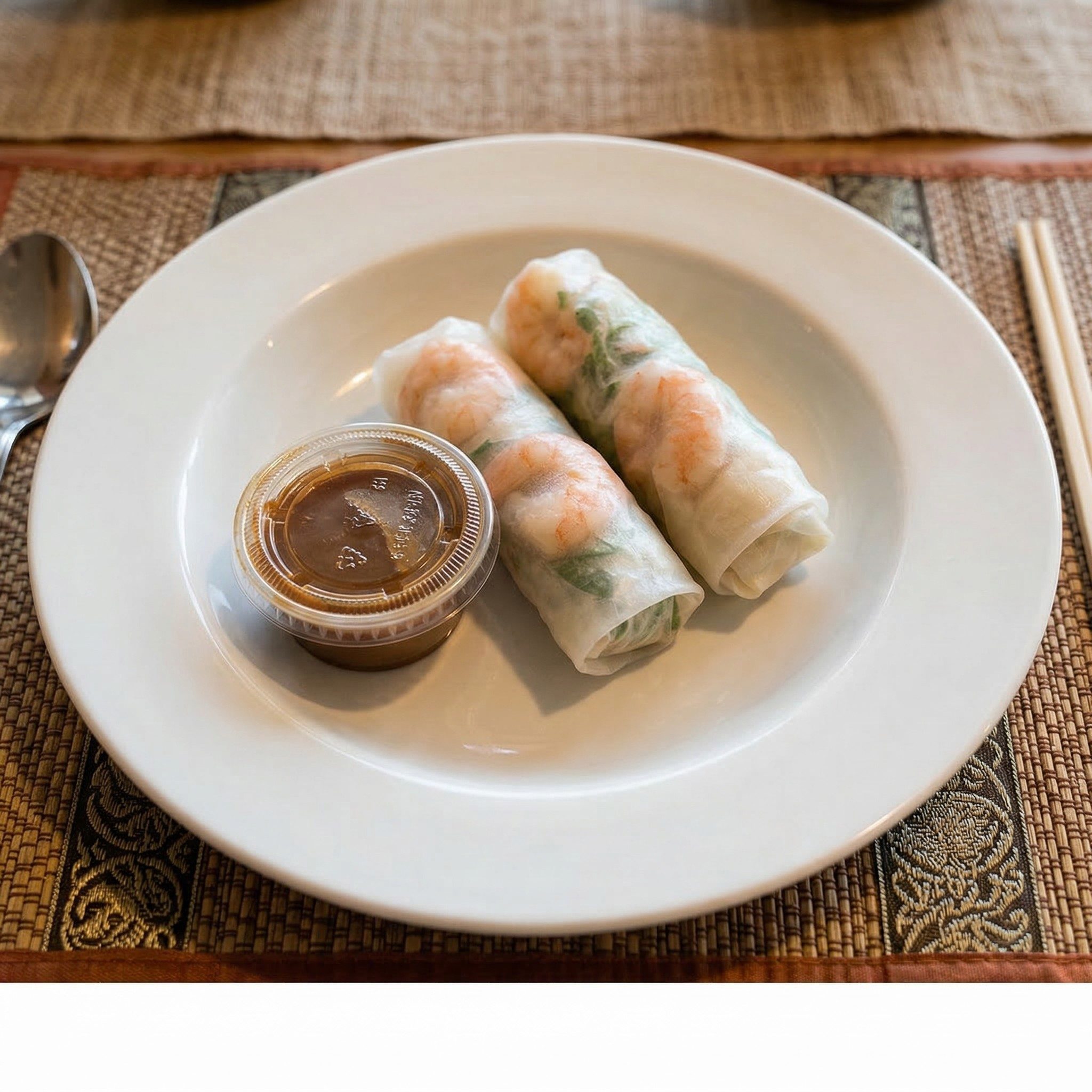 Shrimp Basil Rolls.